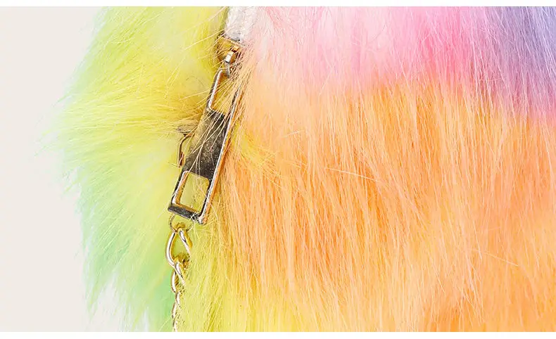 

2021 New 3D Plush Women Shoulder Bags Colorful Ladies Crossbody Bags Female Designer Tote Bags Soft Handbag for Girls Coin Purse