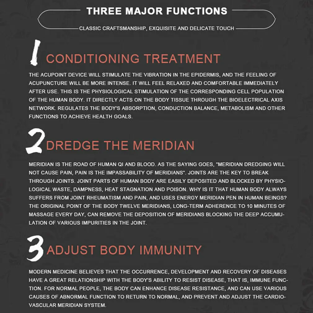 Новая электронная Акупунктура Меридиан массажер для тела энергетическая ручка обезболивающий терапия Расслабление тела забота о здоровье
