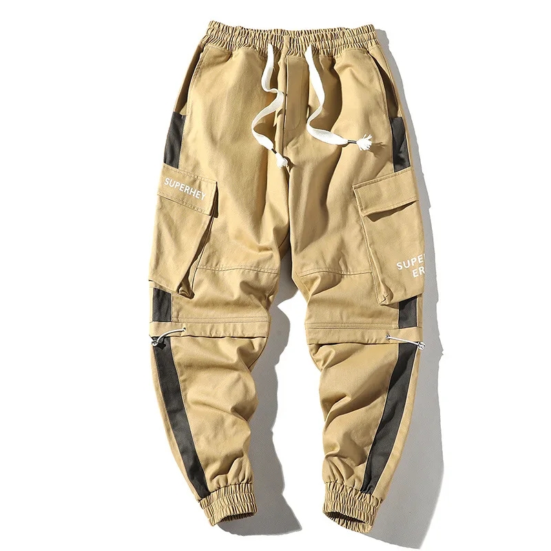 Уличная одежда в стиле хип хоп Мужские штаны для бега модные мужские