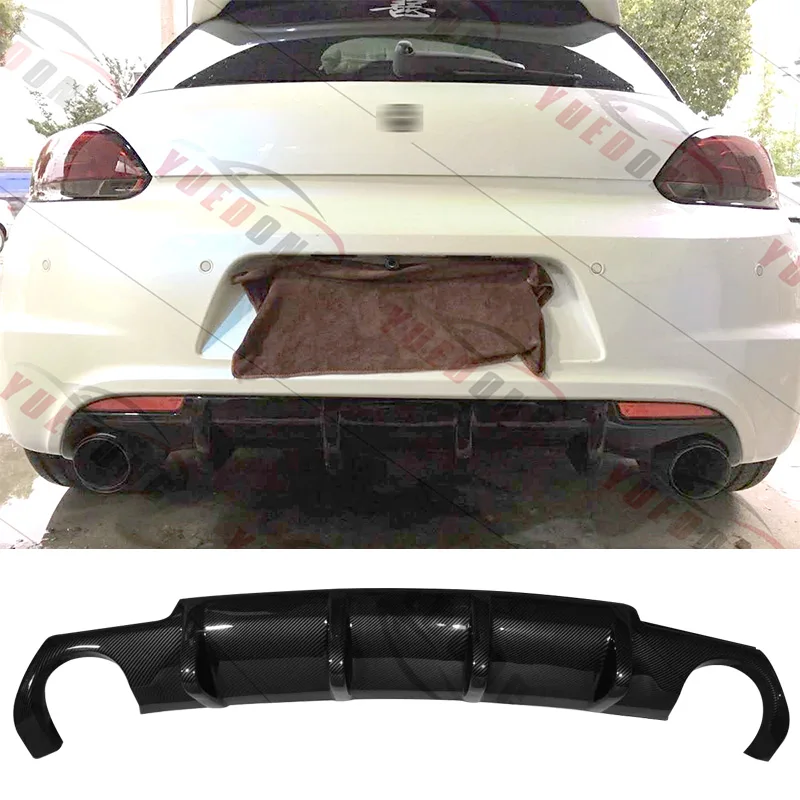 

Car Rear Diffuser Lip Bumper Spoiler Plastic Body Kit For Volkswagen VW Scirocco R R20 2009 - 2014