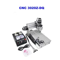 3 Axis 3020Z-DQ CNC Router Engraver Cutting Machine CNC 3020 with Ball Screw + 20x 3.175mm 1/8" Tungsten Carbide Cutter