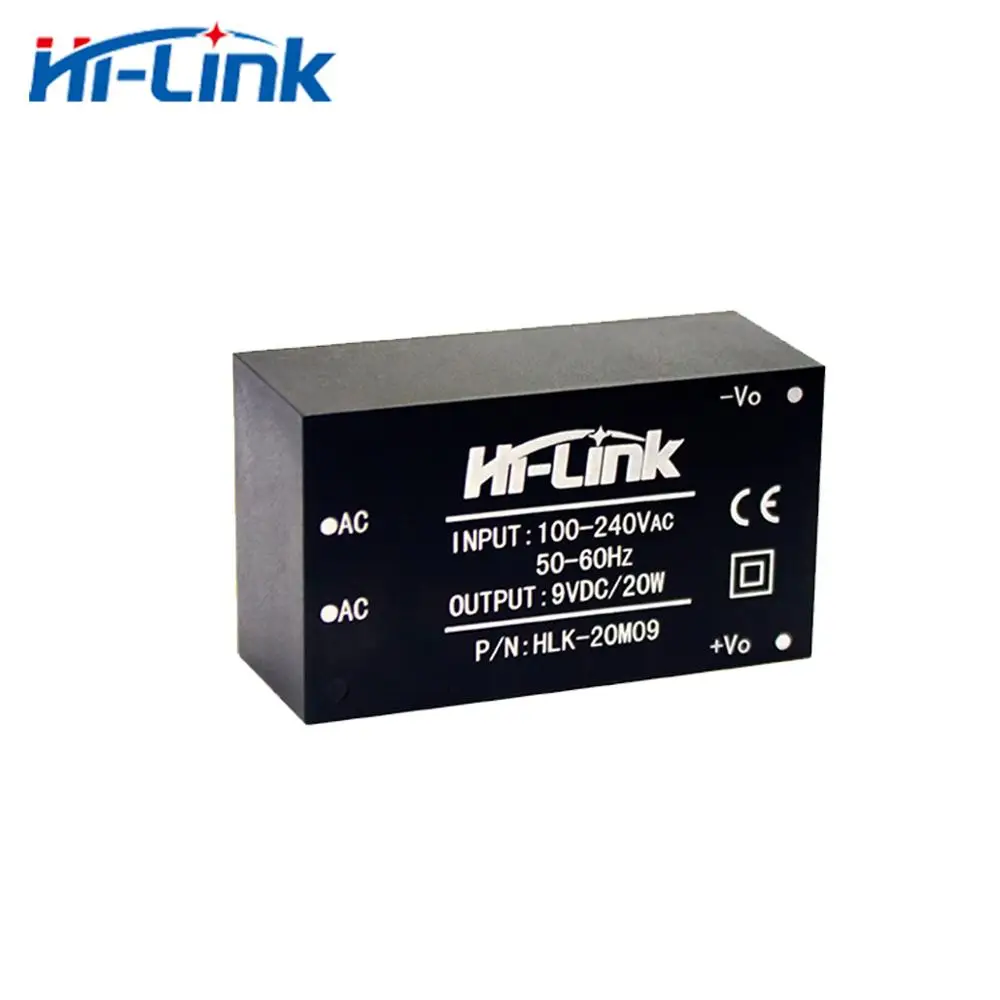 HLK 20M09 AC DC Мощность модуль понижающего 20 Вт 9V Выход Hilink Шэньчжэнь|Адаптеры AC/DC| |