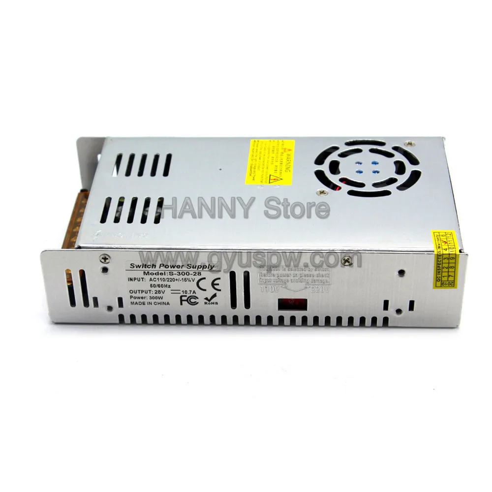Источник питания постоянного тока 28V 10.7A 300W трансформатор драйвера 220V 110V AC к DC28V SMPS