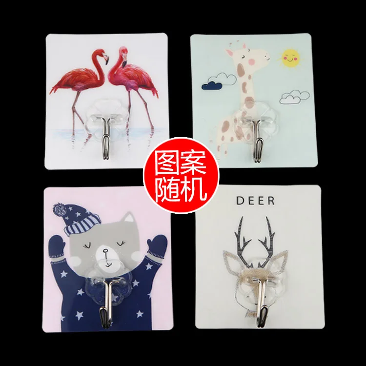 6 шт. пластиковый прозрачный крючок для ванной комнаты | Дом и сад