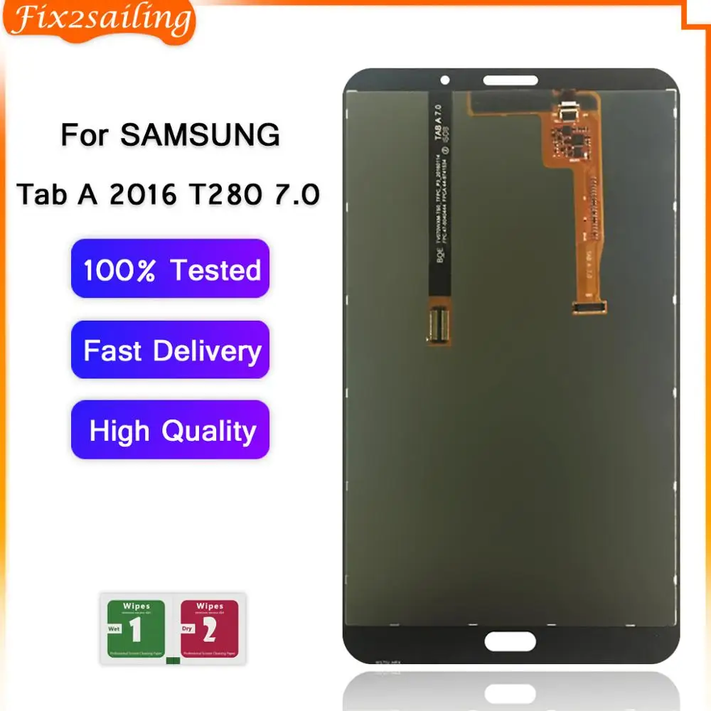 ЖК дисплей для Samsung Galaxy Tab A 7 0 дюйма фотография 2016 T280 T285 с сенсорным экраном и
