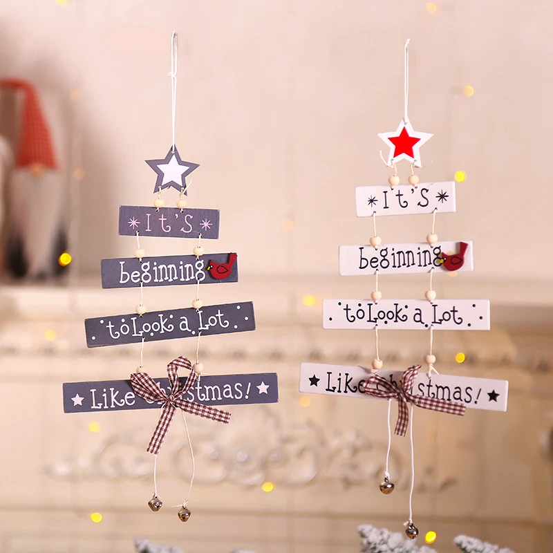 Деревянное украшение для рождественской елки новогодние рождественские