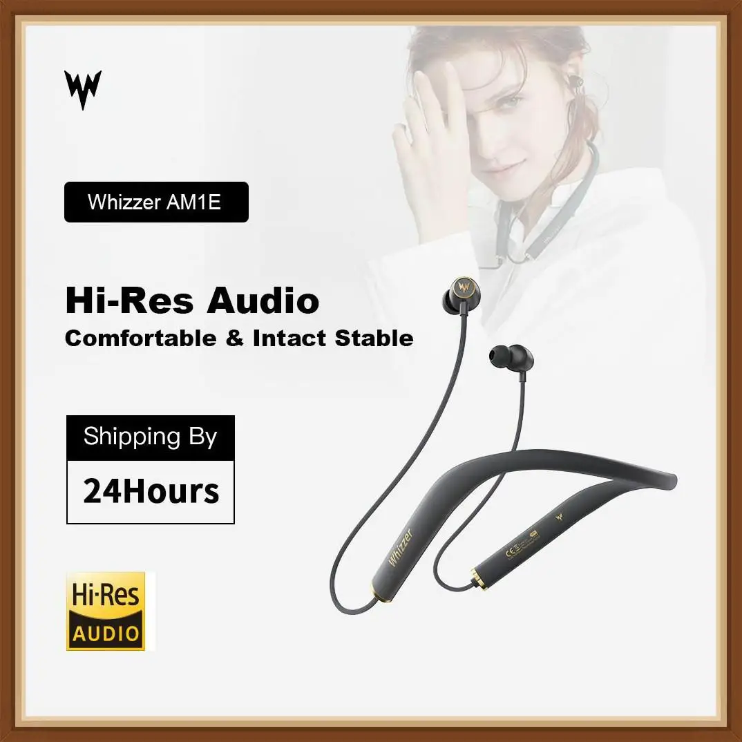 

Whizzer AM1E Bluetooth Earphones Wireless Earbuds Bluetooth 5.0 Support Qualcomm APTX & AAC HD Compatible IOS Android with Mic