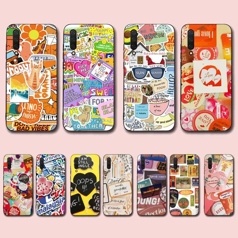 

FHNBLJ Retro Code Label Phone Case for Xiaomi mi 5 6 8 9 10 lite pro SE Mix 2s 3 F1 Max2 3