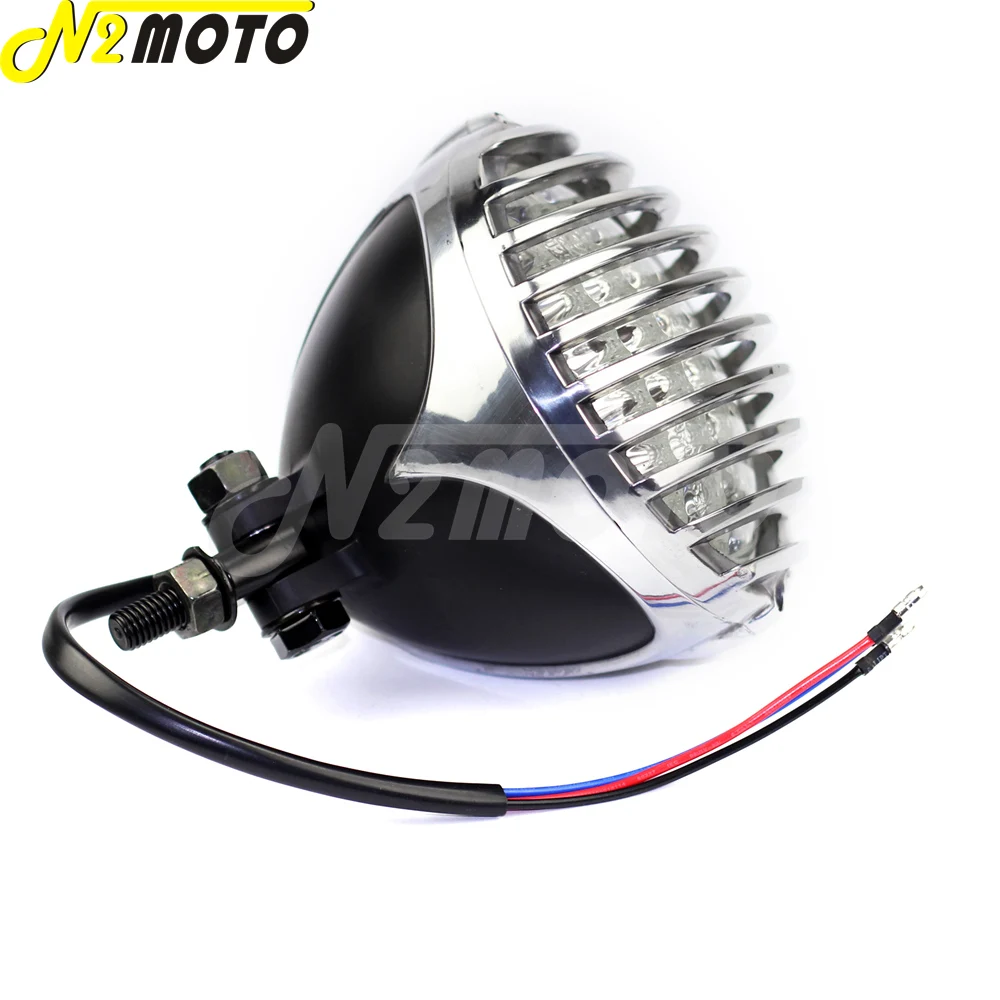 Фара для мотоциклов старой школы лампа дальнего/ближнего света винтажная фара