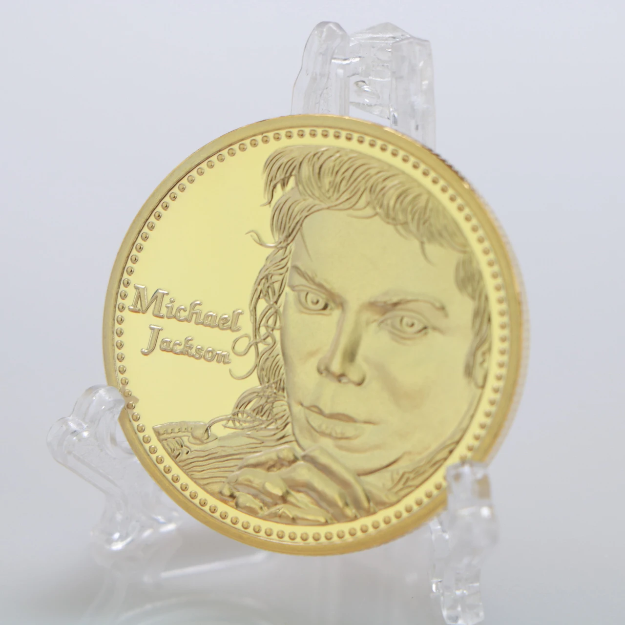 Декоративные поделки позолоченная музыкальная звезда Майкл Джексон памятные