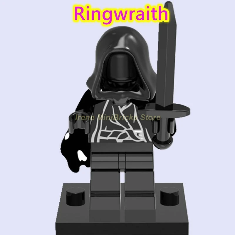 Ringwraith Хоббит Властелин колец Bllbo Aragorn Orcs Bard eowin Ringwraith Gandalf подарки на день рождения строительные блоки игрушки для детей - Цвет: Ringwraith