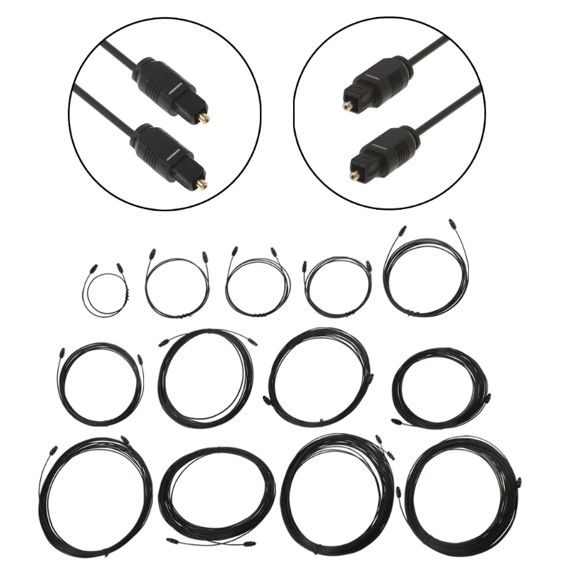 

Digital Optical Audio Cable For Toslink SPDIF DVD CD 0.5m 1m 1.5m 1.8m 3m 5m 8m 10m 12m 15m 20m 25m 30m