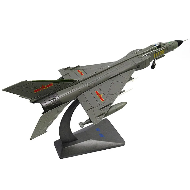 Модель самолета J8 из металлического сплава в масштабе 1/72 игрушки для детей