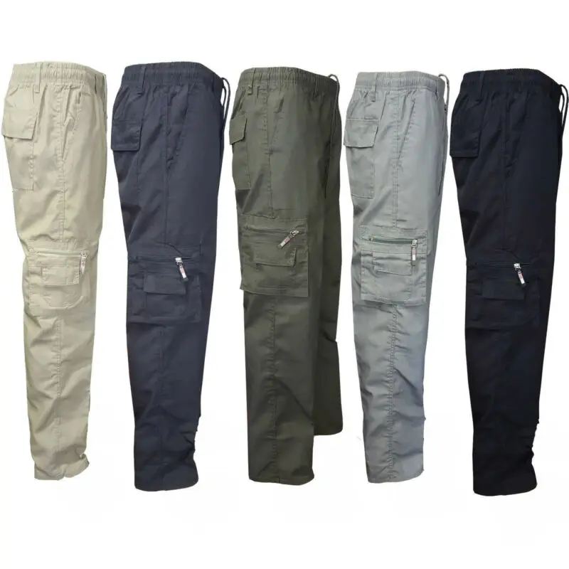 

Goocheer New Arrival Camping Hiking Army Cargo Combat Military Mens Straight Trousers Pants Casual Elasticized Summer Pants