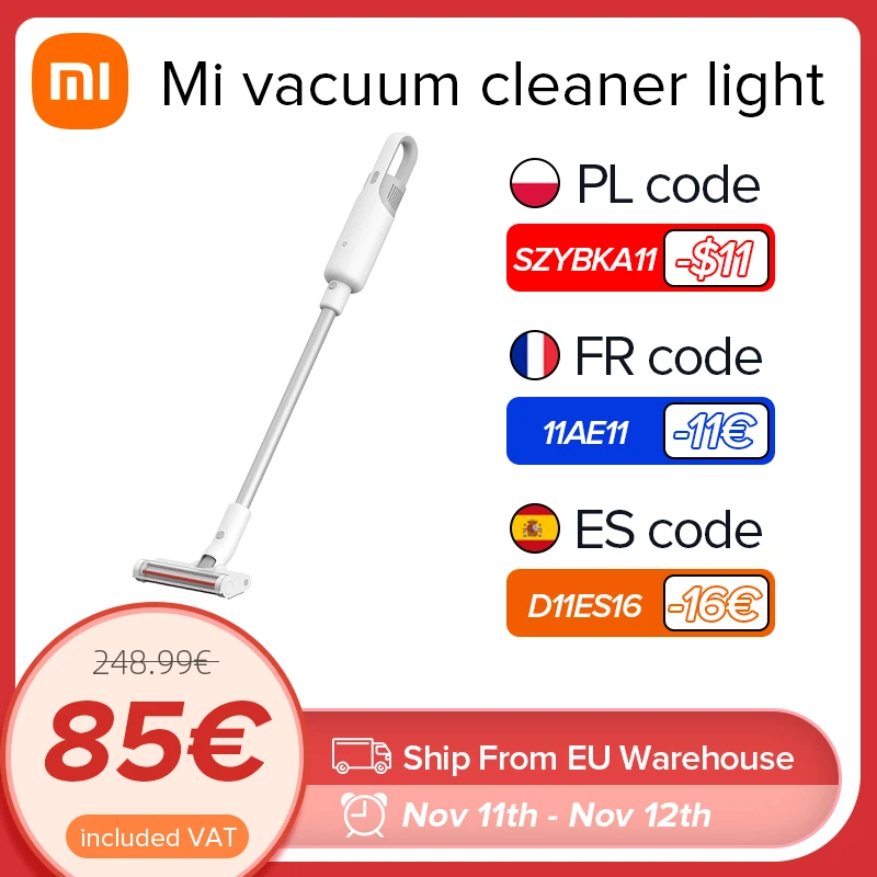 

Ручной пылесос Xiaomi mijia light Xiaomi MI, ручной беспроводной пылесос для дома, автомобиля, умный бесщеточный двигатель, долгий срок службы батареи, ...