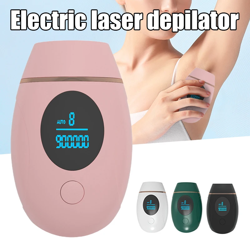 LCD Electric Epilator Depilator​ Quick Removal without Pain or Damage To Skin IPL Facial Body Hair Removal for Women BUTT666