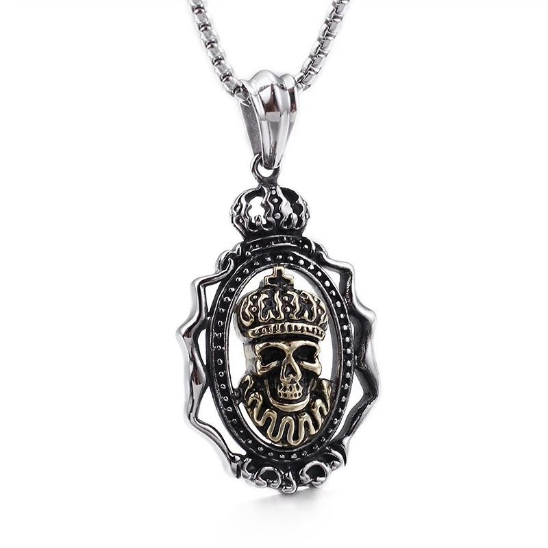 Европейская и американская модная властная цепь подвеска из титановой стали