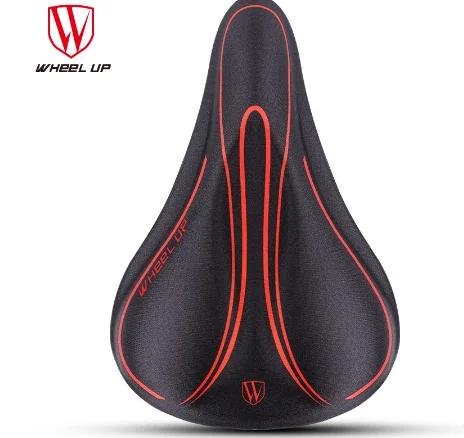 

New Silicon Gel MTB Bicycle Saddle Cover Comfortable Cycling Bike Saddle Mat Soft Bike Pad Cushion almofadas cojines parts red