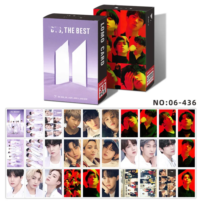 30 шт. Kpop Bangtan Boys новый альбом масло ЛОМО маленький набор карт все стили