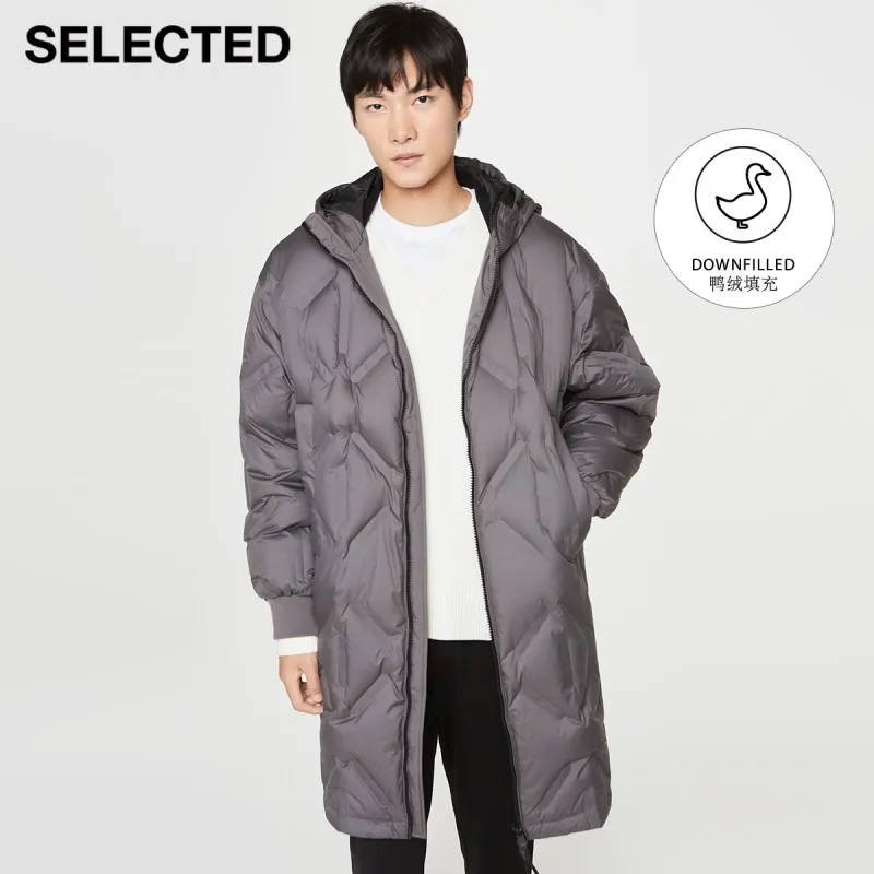 

Женский длинный пуховик на утином пуху с капюшоном