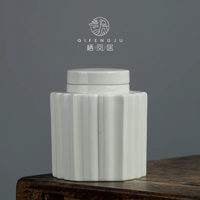

Ceramic Tea Container Travel Coffee Suger Tea Storage Jar Canister Weed Smell Proof Thee Doosjes Tea Organizer BK50CY BK50CY