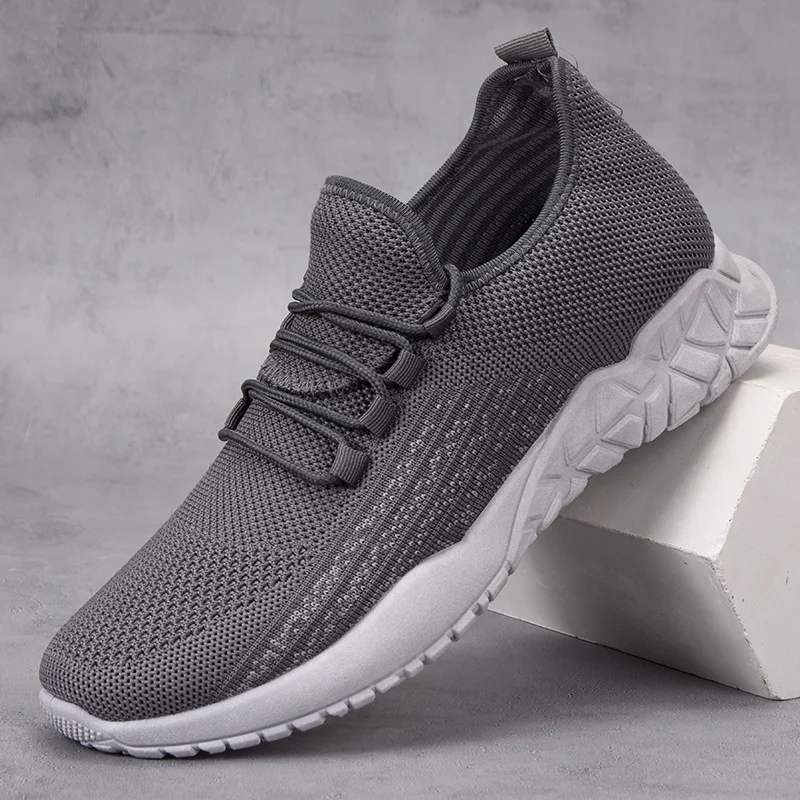 SALUDAS Men Running Shoes Breathable Sports Shoes Men Fashion Flying Woven Men Shoes Men'S Mesh Casual Shoes Men'S Sneakers