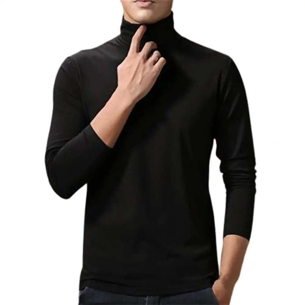 

Slim Men Base Shirt Long Sleeve Solid Color Elastic Thermal Tshirt Autumn Winter 2021 Pullover Base Shirt Top