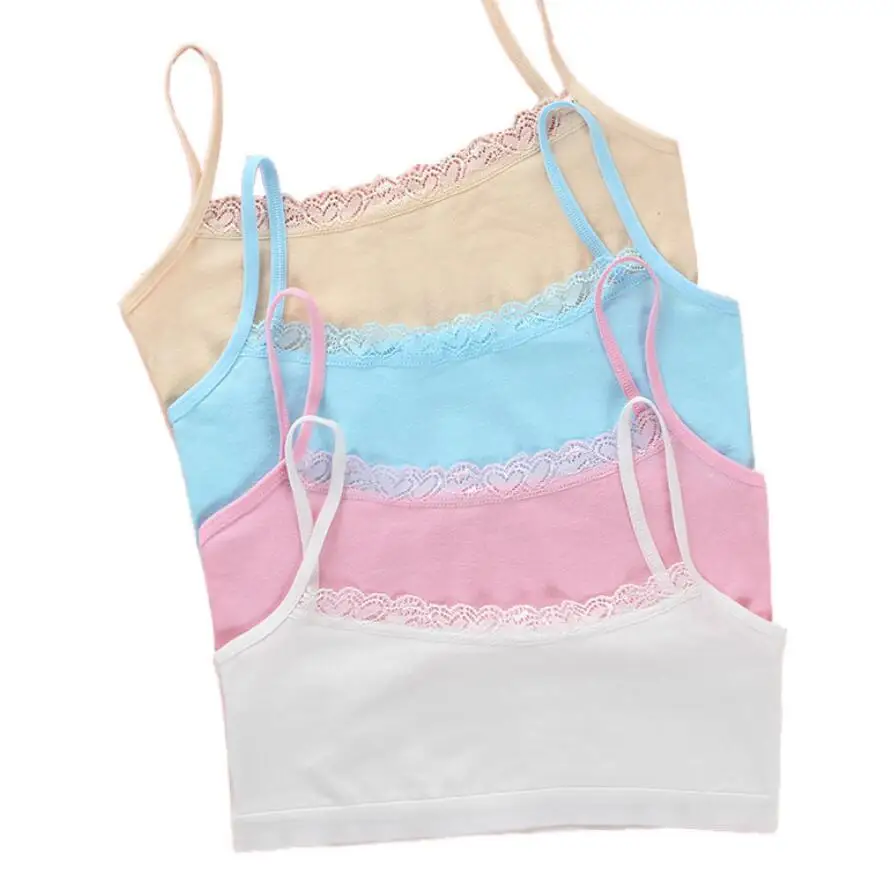 

Child Girl Bra For Young Girls Kids Teenage Underwear Wireless Small Training Puberty Bras Undergarment Clothes