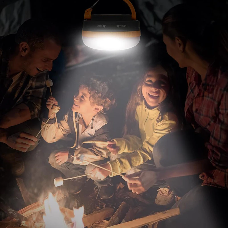 

LED Lantern Portable Camping Light Outdoor Tent Light With 5 Modes Restractable Hook For Backpacking Hiking Home Emergency Lamp