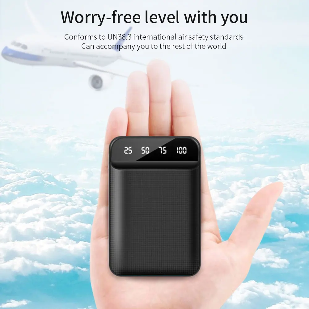 Портативное зарядное устройство FLOVEME 10000 мАч двойной USB Внешний аккумулятор со