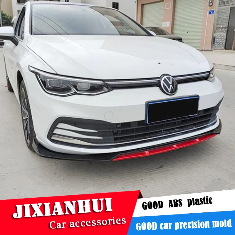 

Для VW Гольф 8 с прямой лопатой тела комплект спойлер 2020-2021 Гольф 8 GTI R T-F ABS задняя губа задний спойлер переднего бампера Диффузор протектор