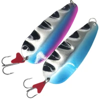 fishing spoon lure hard fishing lure artificial wobblers 11 8cm 42g trolling trout spoon bait bass pike with treble hook pesca