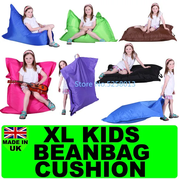 4 футов Jaxx Pillowsak Jr. На открытом воздухе младшей мешок фасоли, дети погремушка диванную подушку-водонепроницаемый, пыленепроницаемый, Цвет водоотталкивающей пропиткой