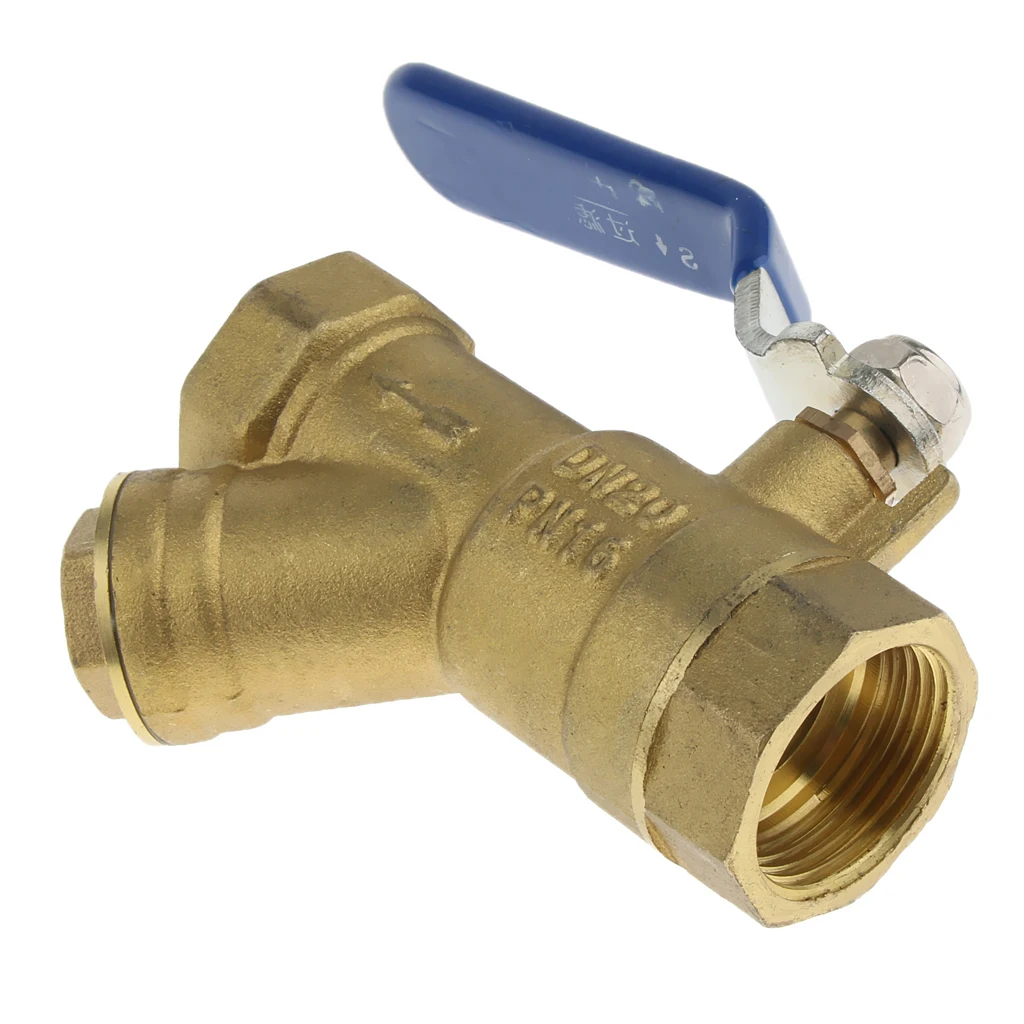 

Высококачественный латунный шаровой кран 3/4 дюйма, ручка с внутренней резьбой и фильтром DN20