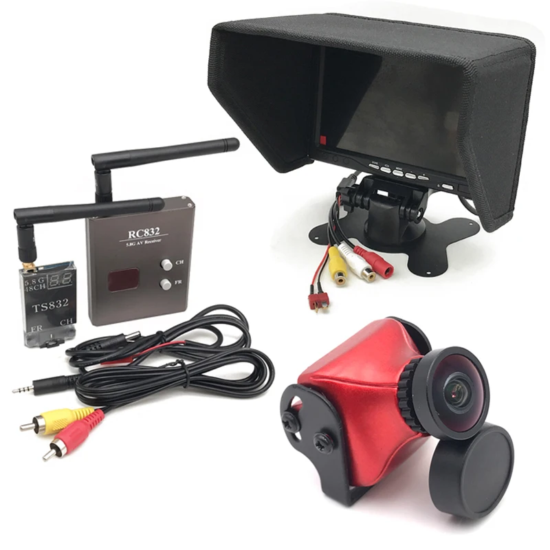 5 8G FPV Combo CCD 800TVL камера + 600 мВт 48CH TS832 видеопередатчик приемник RC832 7-дюймовый
