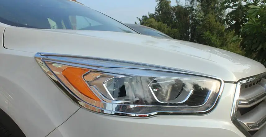 Один набор ABS Хромированная Автомобильная Передняя и лампа заднего