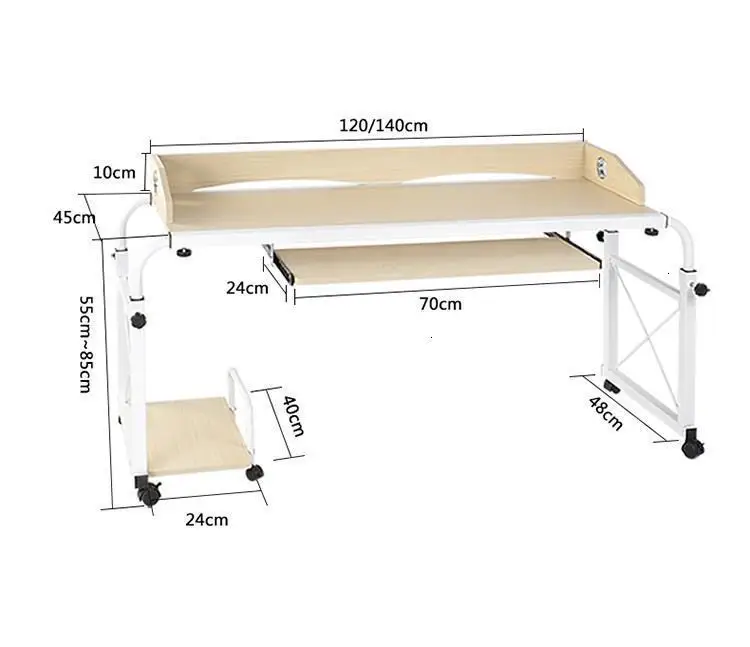Ufficio Pliante кровать Tafel Mesa ноутбук Escritorio De Oficina офисный Регулируемый прикроватный столик для ноутбука компьютерный стол для учебы
