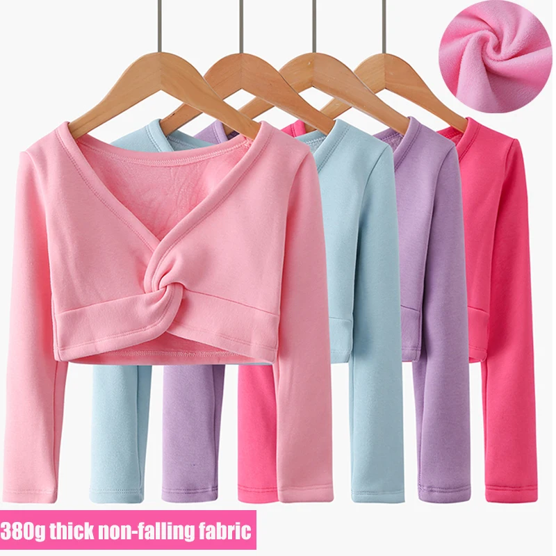 2019 г. Балетный гимнастический купальник для девочек свитер танцев с длинными