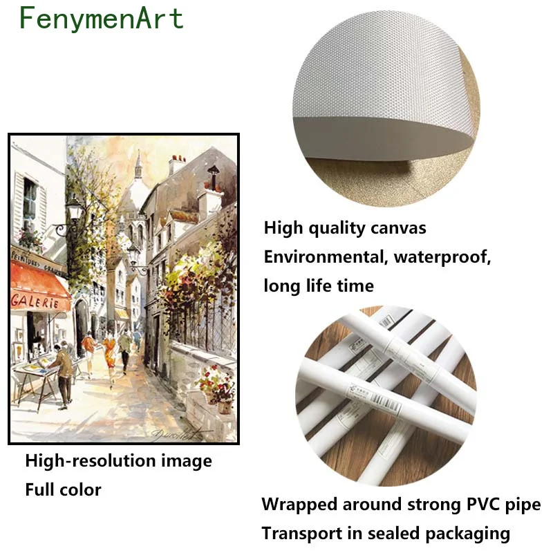 

Abstract Paris Street Poster Print Seine Landscape Canvas Oil Painting Nordic Wall Art Picture Office Living Room Home Decor