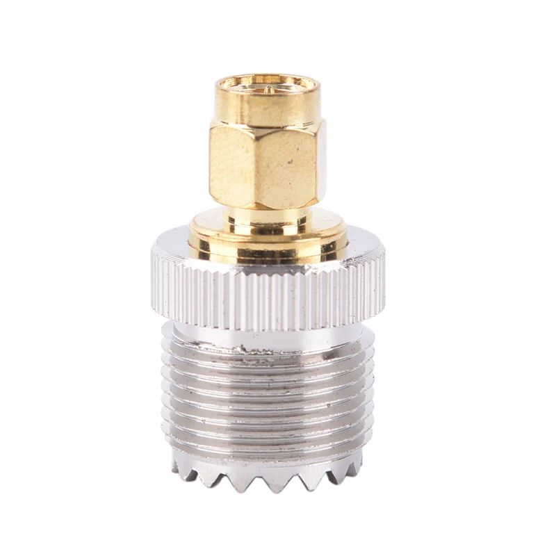 

2020 New SMA Male Plug to UHF PL259 SO-239 Female RF Connector Adapter 50Ω Impedance