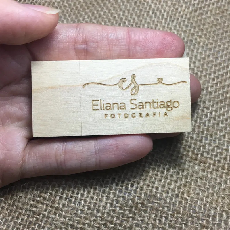 Usb флэш накопитель логотип на заказ деревянный флеш с коробкой 64 ГБ 32 16 4 u диск