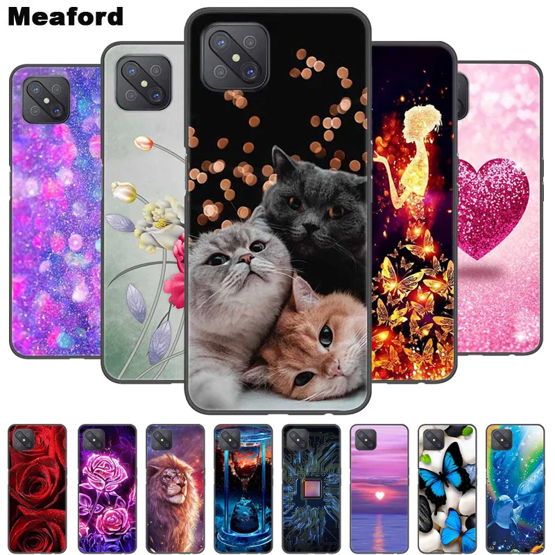 

For OPPO Reno4 Z 5G Case Soft Silicone Cool Cartoon Case For OPPO Reno4 Lite Back Cover Reno 4Z 4Lite Cases Fashion Phone Fundas