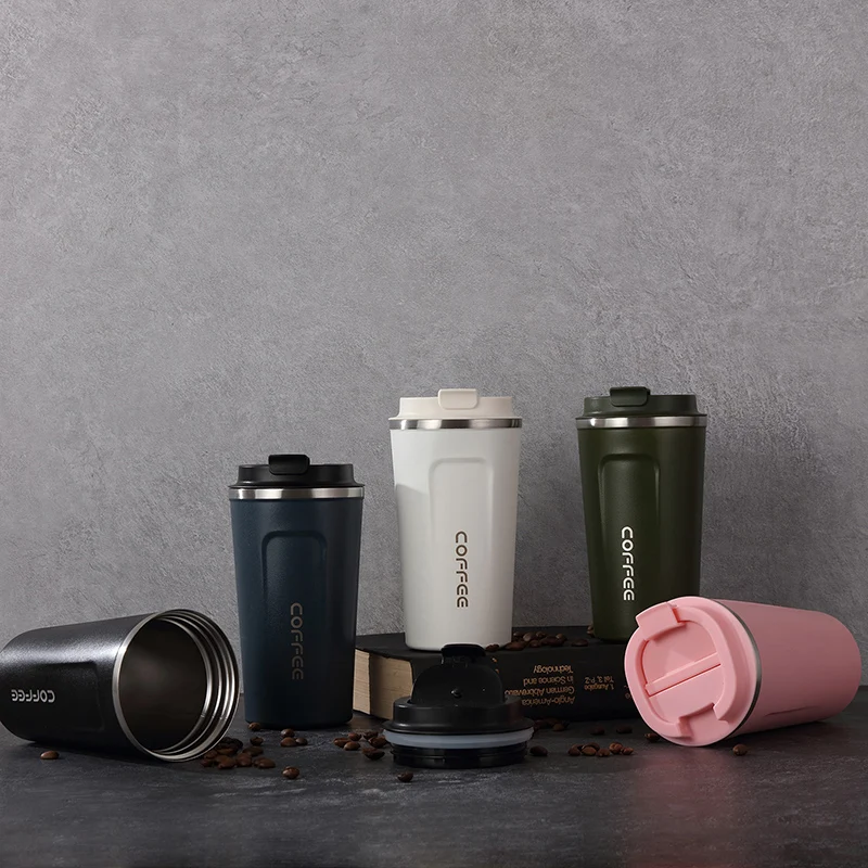 500/380ml Coffee Mug Travel Cup Vacuum Bottle Heat Cool Keep Insulation Flask Straight Creative Daily Portable | Дом и сад