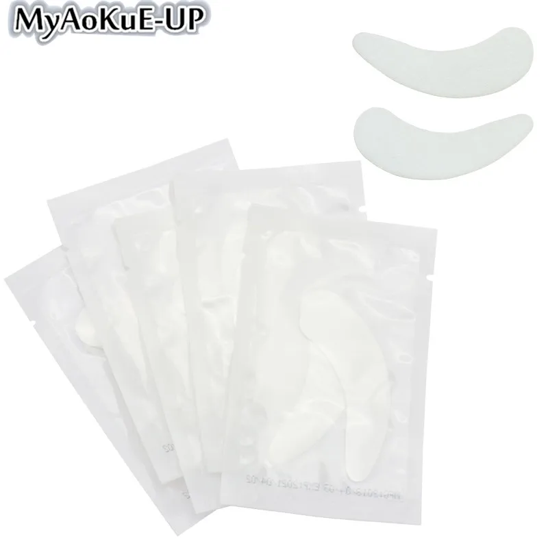 Патчи для кожи под глазами 50 пар/упак. патчи ресниц бумажные бумага ухода за кожей