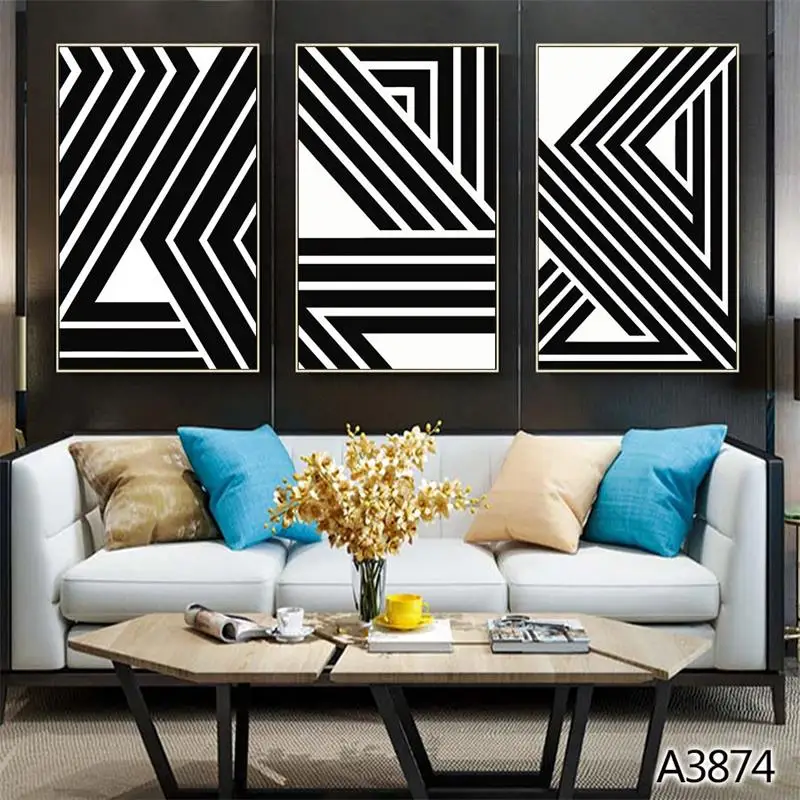 

Modern Oil Painting Print on Canvas 3pcs Color Abstract Modular Canvas Printing Wall Art Picture Canvas Painting for Home Decor