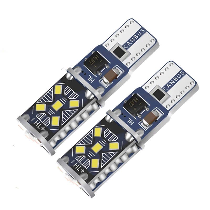 

2PCS T10 W5W Super Bright LED Car Lights Auto reading doom door bulb vehicle Wedge Turn Side Interior parking DRL Lamp white 12V
