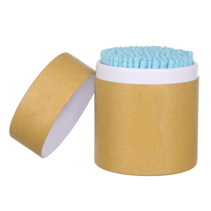 Blue-200pcs Горячая 200 шт./кор. бамбук ватным тампоном деревянные палочки Мягкий хлопок бутоны для чистки ушных тампоны Microbrush Cotonete pampons здоровья красота - Цвет: Blue-200pcs