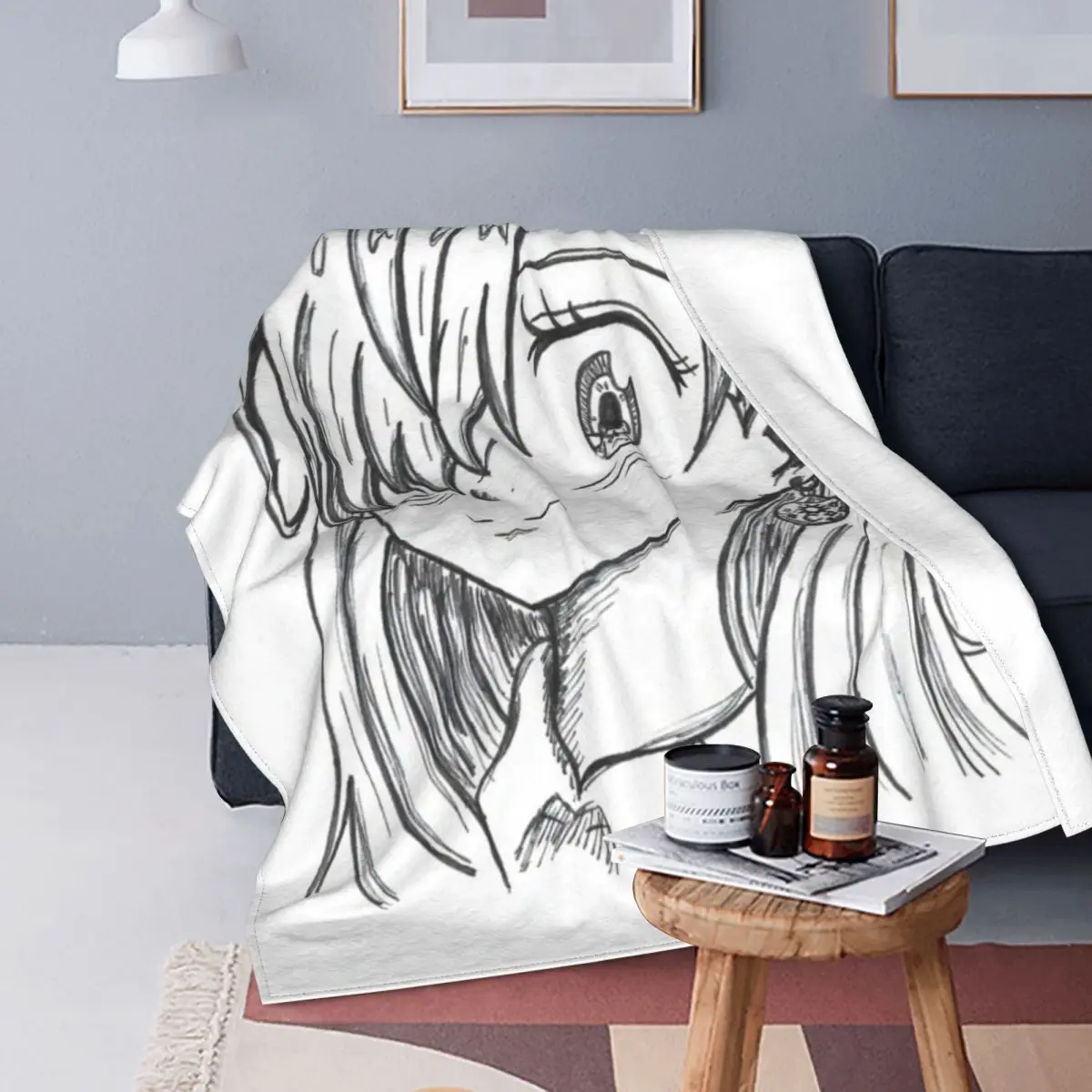 

Elizabeth Liones Seven Deadly Sins Blanket Japanese Fantasy Manga Fleece Bed Blanket Super Soft Cheap Warm Bedspread