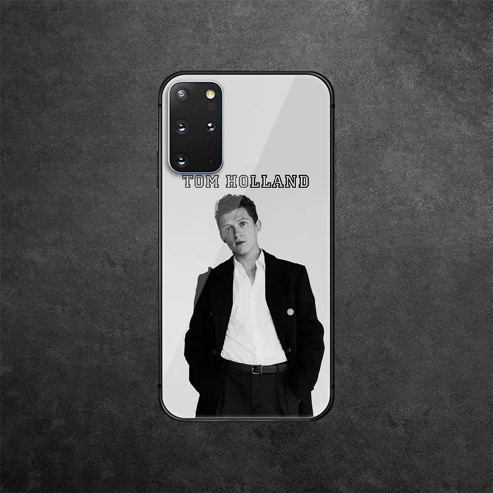 

Tom Holland Actor Tempered Glass Phone Case Cover For Samsung Galaxy Note S 8 9 10 20 21 E Plus Ultra M 31 51 FE Soft Coque