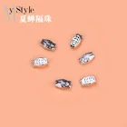 Xia Chan маленькие бусины рассыпчатые бусины разделенные бусины 925 Чистое серебро тайское серебро Аксессуары для рук DIY ювелирные изделия материал браслет